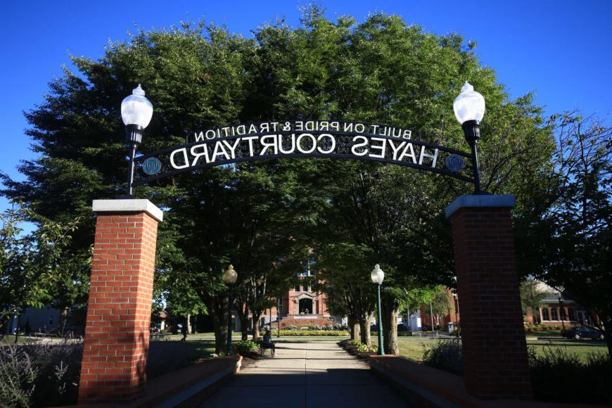 hayes courtyard sign
